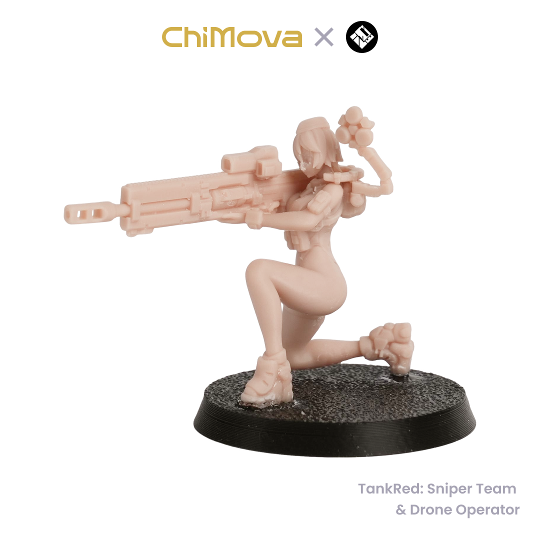 TankRed: Sniper Team & Drone Operator - Unpainted Resin Miniature Set for DND & TRPG product image 4