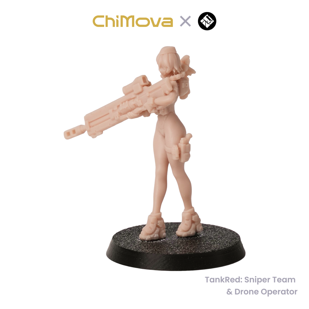 TankRed: Sniper Team & Drone Operator - Unpainted Resin Miniature Set for DND & TRPG product image 5