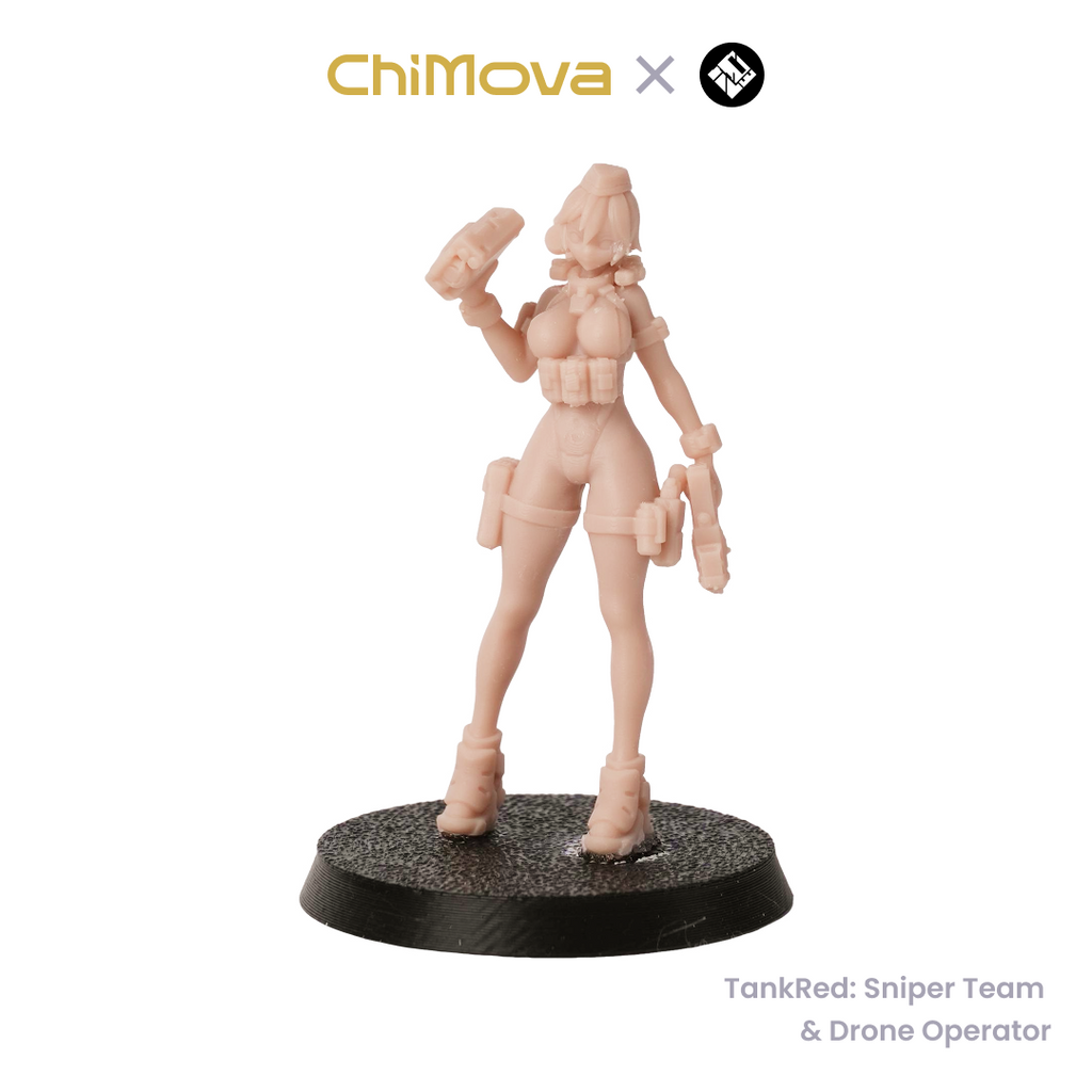 TankRed: Sniper Team & Drone Operator - Unpainted Resin Miniature Set for DND & TRPG product image 7