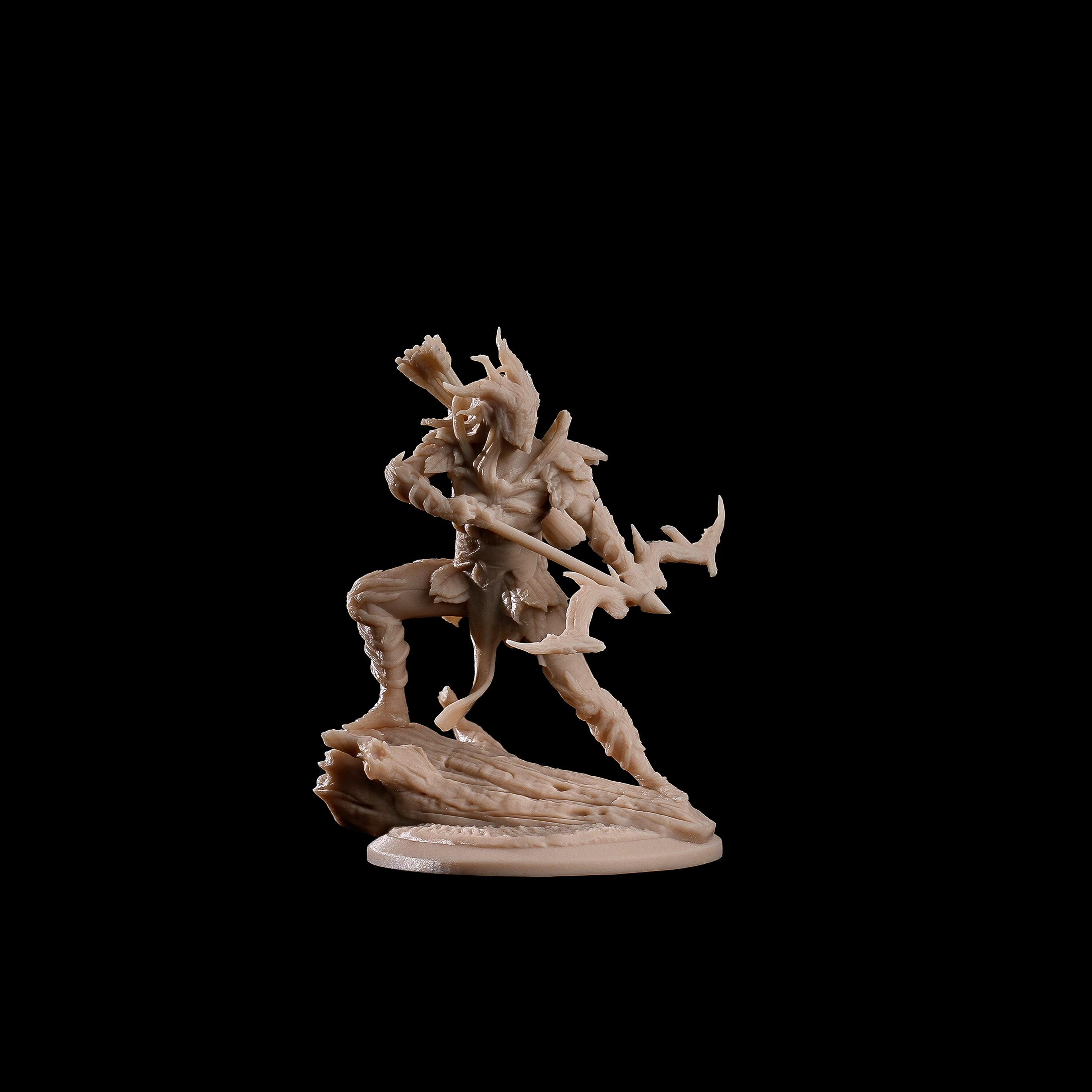Unpainted Thalor Hawkeye grey resin miniature, 32mm intricate elven archer details ready for Master painting hobbyists.