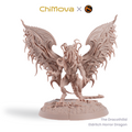 SolGood Creations The Dracothilid, Eldritch Horror Dragon unpainted dragon miniature for DND tabletop gaming and collectors, view 1
