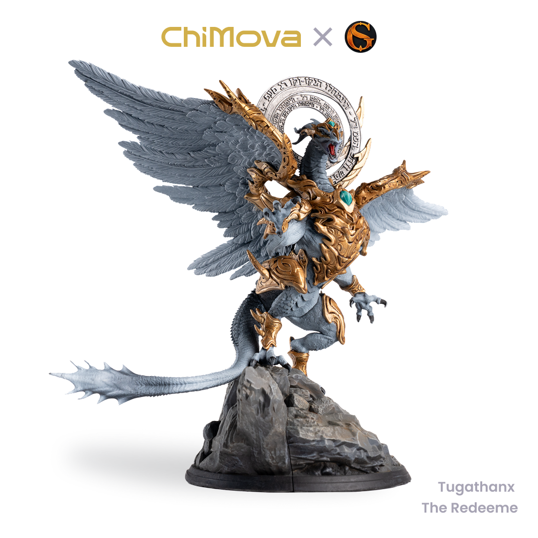 SolGood Creations Tugathanx the Redeemer hand painted resin miniature for DND tabletop gaming and collectors, view 1