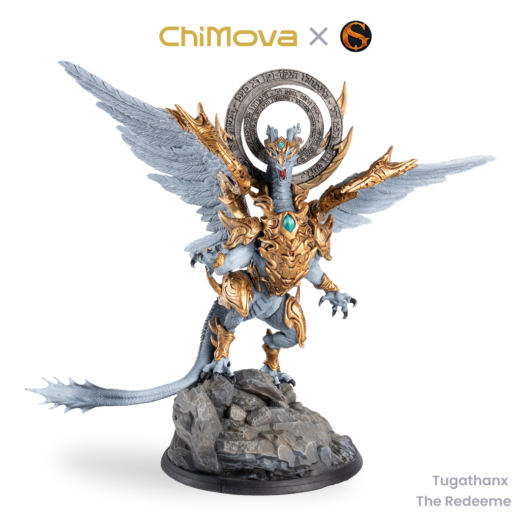 SolGood Creations Tugathanx the Redeemer hand painted resin miniature for DND tabletop gaming and collectors, view 5