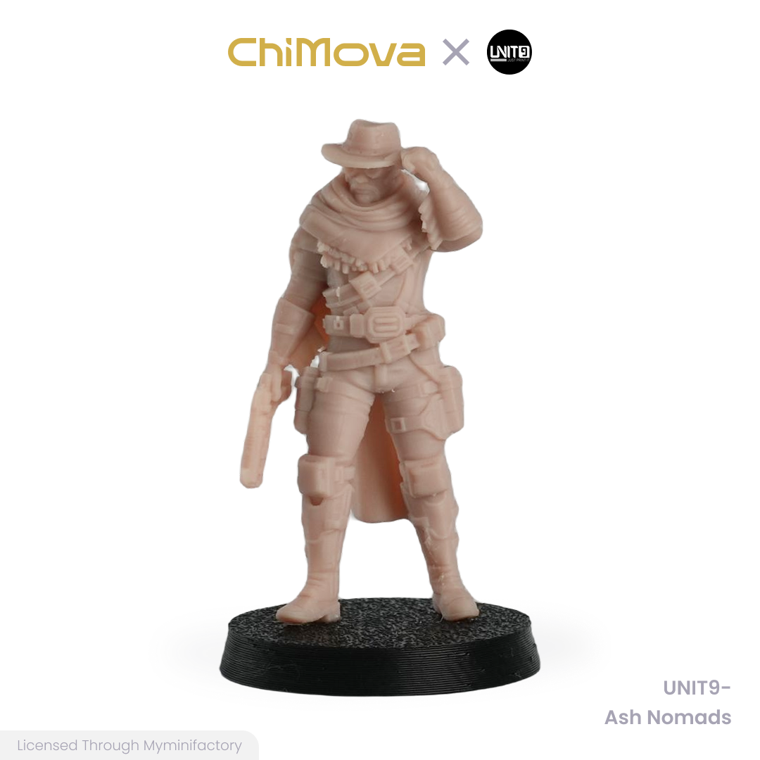 UNIT9 The Zero Ash Nomads unpainted 32mm resin miniature set for DND tabletop gaming and collectors, view 7