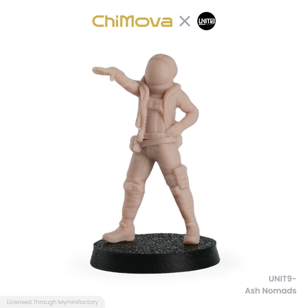 UNIT9 The Zero Ash Nomads unpainted 32mm resin miniature set for DND tabletop gaming and collectors, view 8