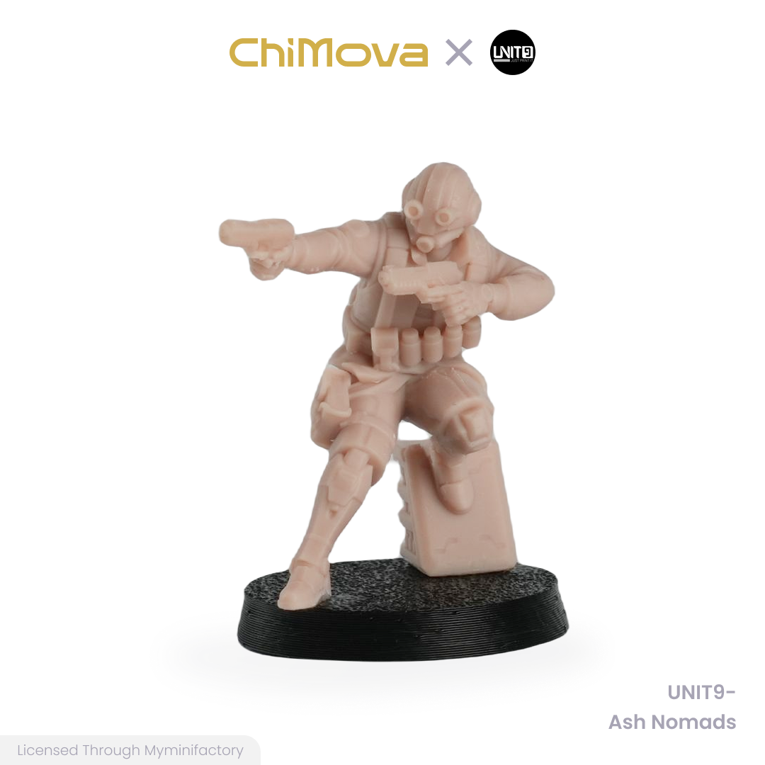 UNIT9 The Zero Ash Nomads unpainted 32mm resin miniature set for DND tabletop gaming and collectors, view 11