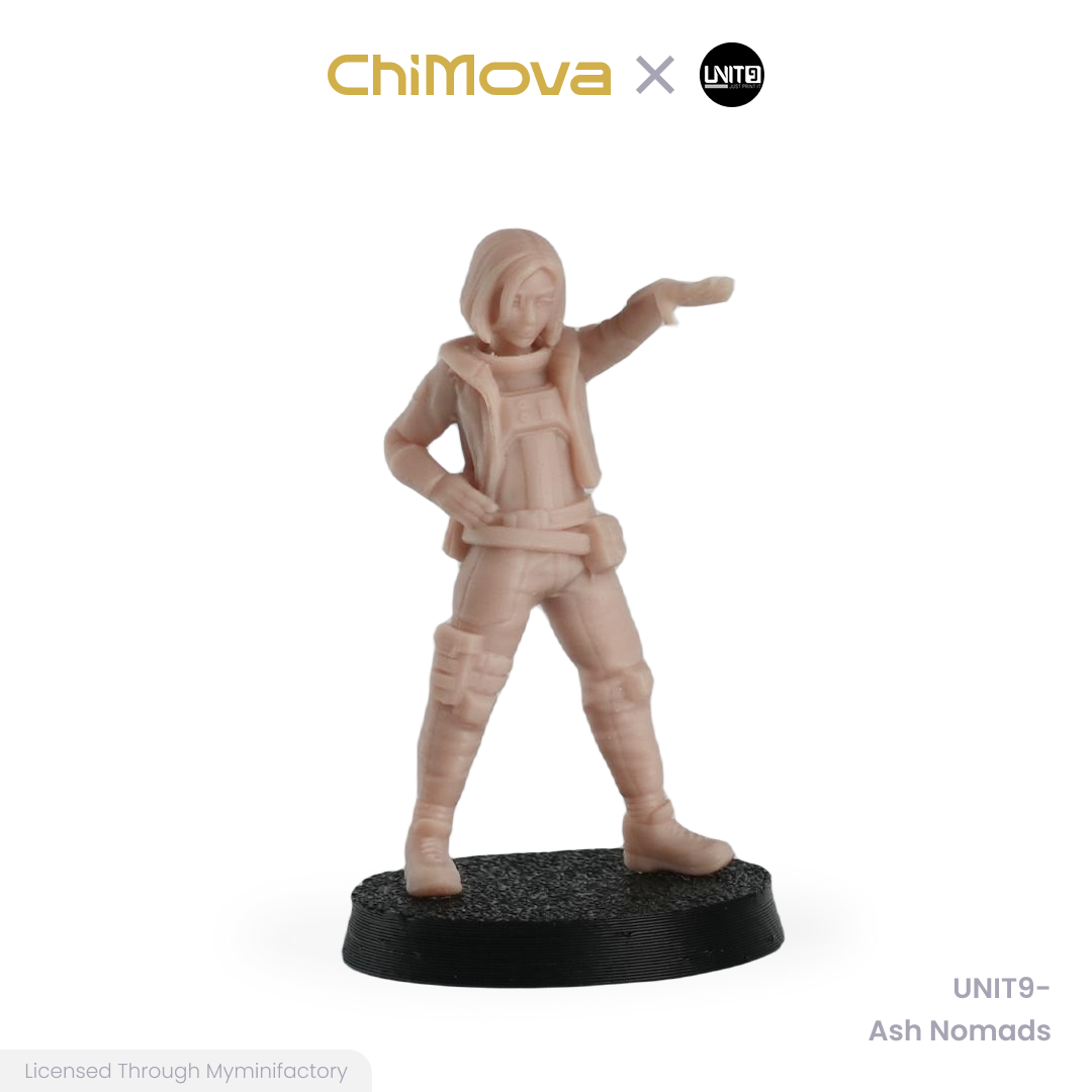 UNIT9 The Zero Ash Nomads unpainted 32mm resin miniature set for DND tabletop gaming and collectors, view 15