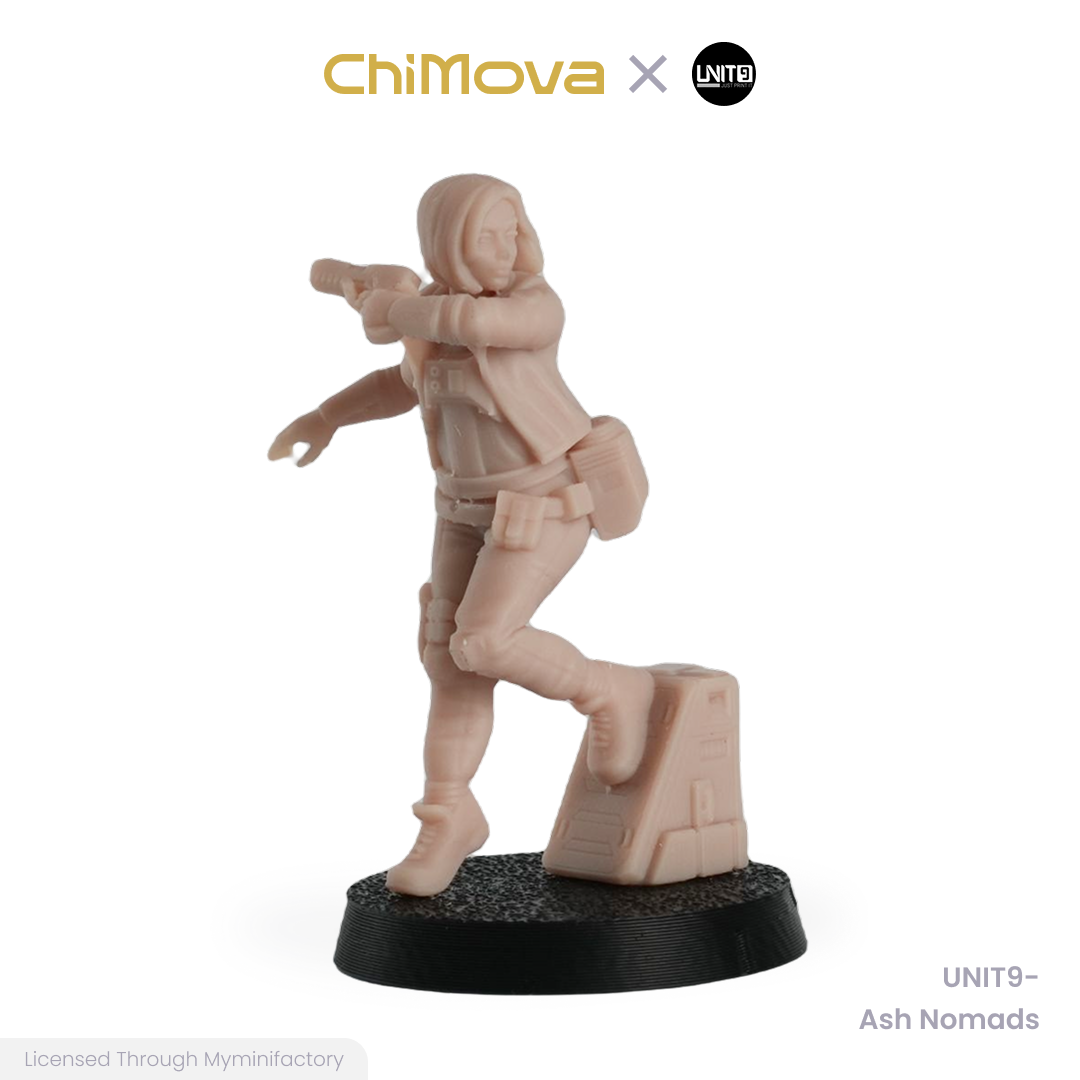 UNIT9 The Zero Ash Nomads unpainted 32mm resin miniature set for DND tabletop gaming and collectors, view 19