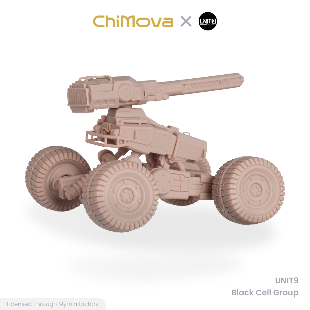 UNIT9 Black Cell Group unpainted 32mm resin miniature set for DND tabletop gaming and collectors, view 2