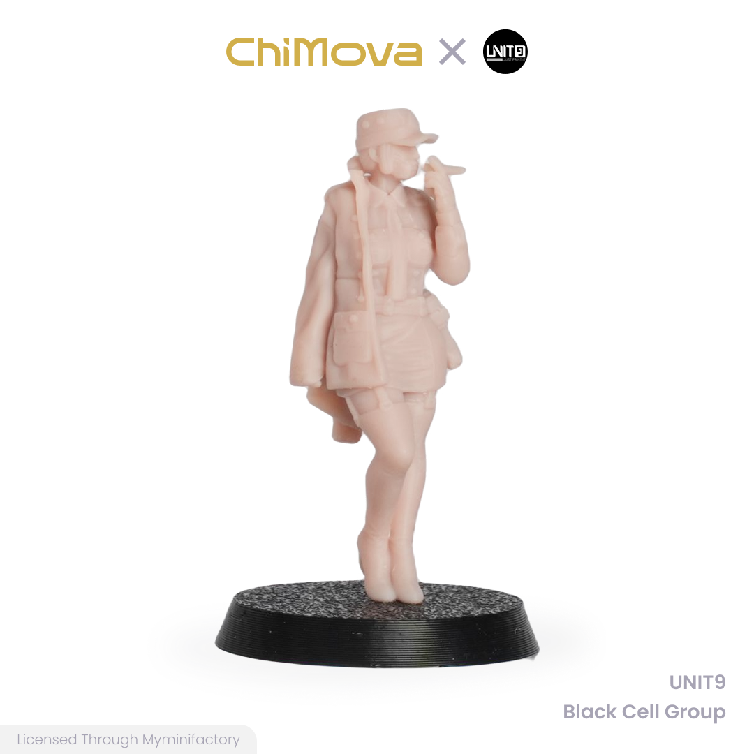 UNIT9 Black Cell Group unpainted 32mm resin miniature set for DND tabletop gaming and collectors, view 12