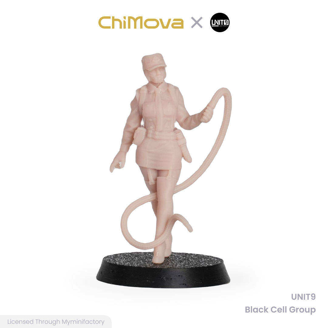 UNIT9 Black Cell Group unpainted 32mm resin miniature set for DND tabletop gaming and collectors, view 15