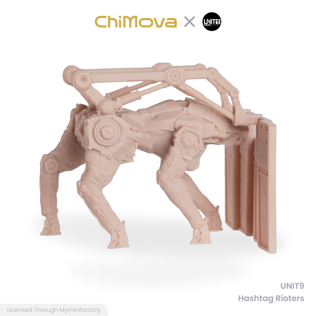 UNIT9: Hashtag Rioters - Unpainted 32mm Resin Miniature Set for War Games