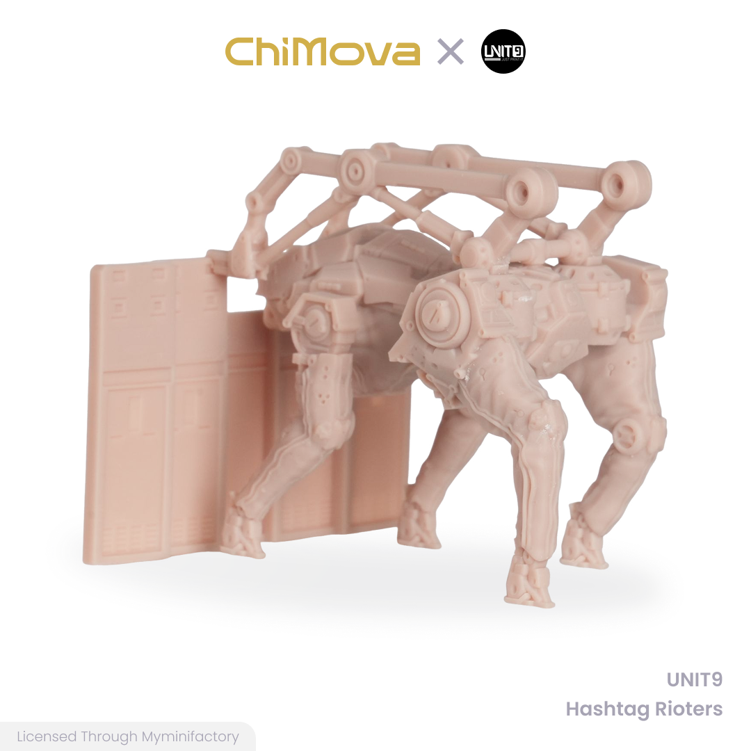 UNIT9: Hashtag Rioters - Unpainted 32mm Resin Miniature Set for War Games