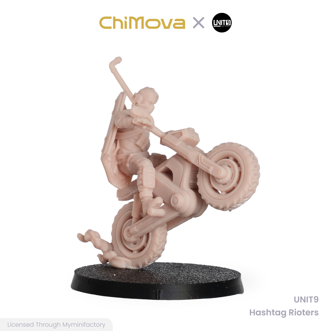 UNIT9: Hashtag Rioters - Unpainted 32mm Resin Miniature Set for War Games