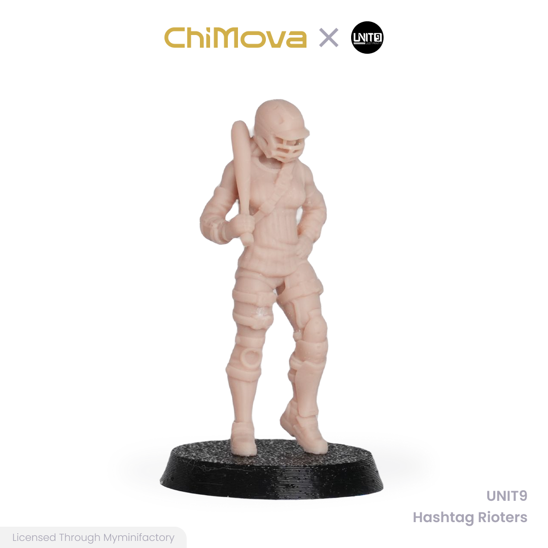 UNIT9: Hashtag Rioters - Unpainted 32mm Resin Miniature Set for War Games