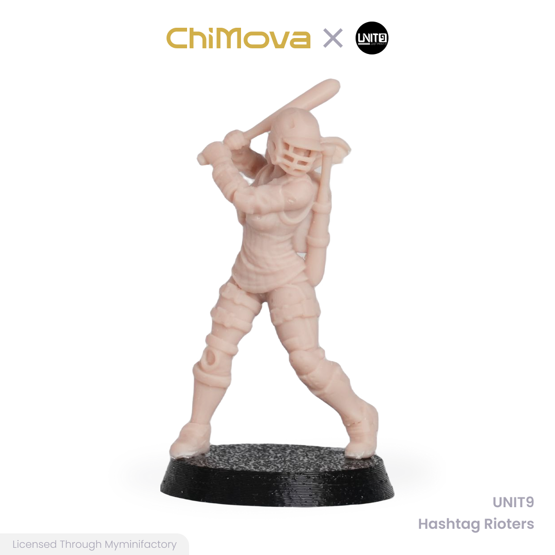 UNIT9: Hashtag Rioters - Unpainted 32mm Resin Miniature Set for War Games
