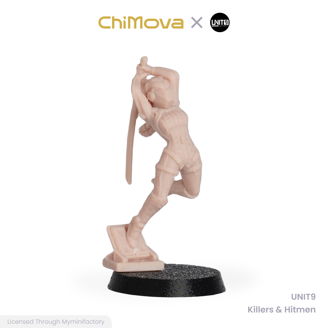 UNIT9: Killers & Hitmen - Unpainted 32mm Resin Miniature Set for War Games