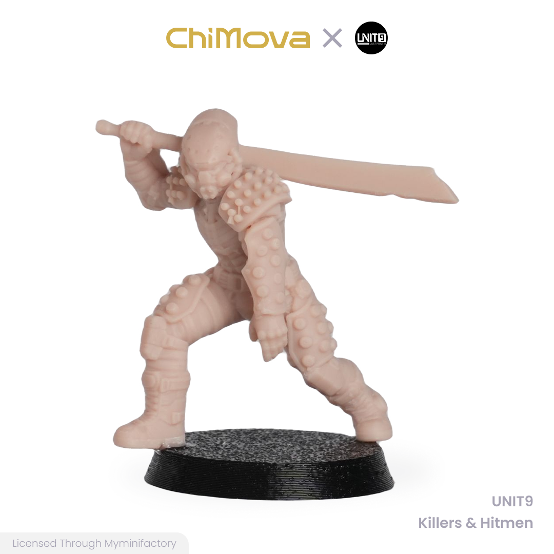 UNIT9: Killers & Hitmen - Unpainted 32mm Resin Miniature Set for War Games