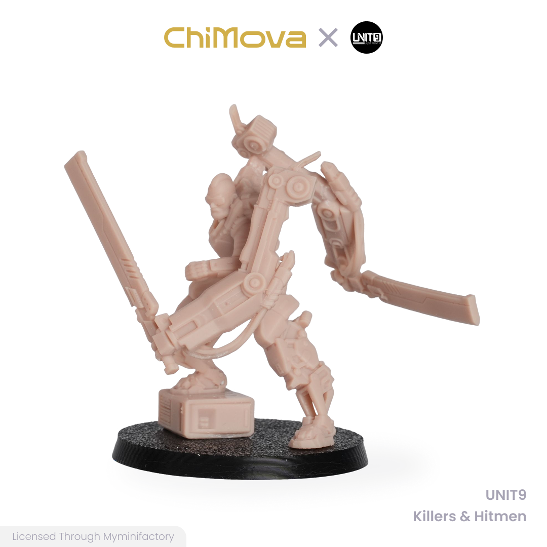 UNIT9: Killers & Hitmen - Unpainted 32mm Resin Miniature Set for War Games