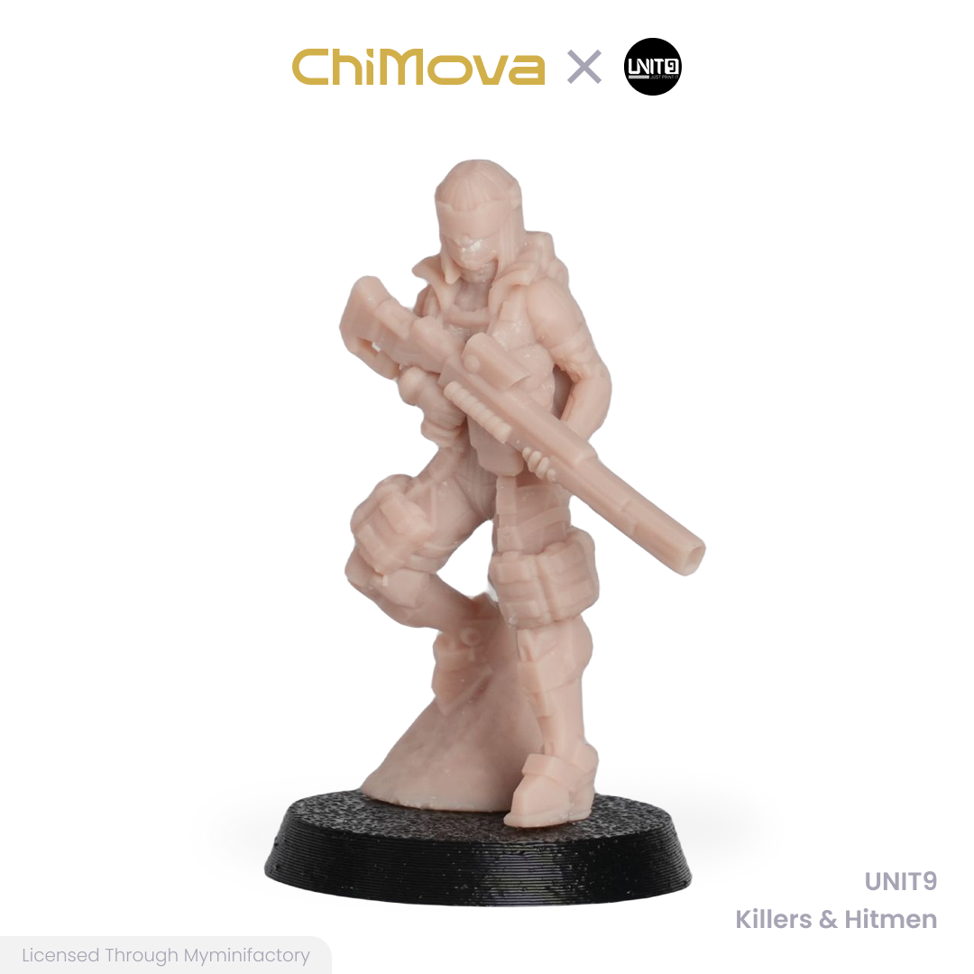 UNIT9: Killers & Hitmen - Unpainted 32mm Resin Miniature Set for War Games