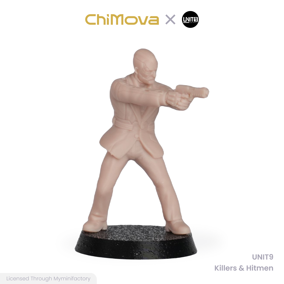 UNIT9: Killers & Hitmen - Unpainted 32mm Resin Miniature Set for War Games