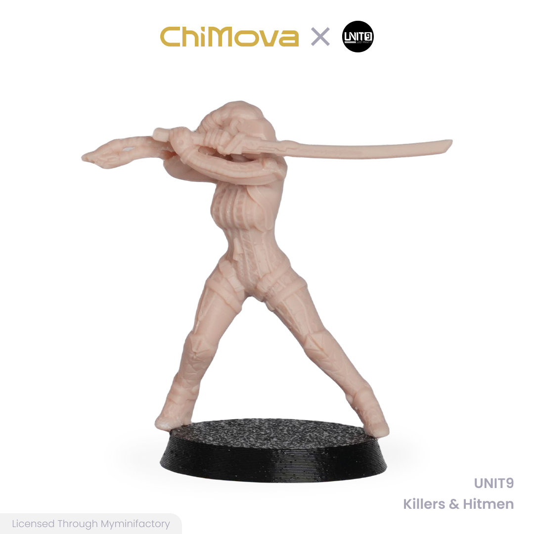 UNIT9: Killers & Hitmen - Unpainted 32mm Resin Miniature Set for War Games