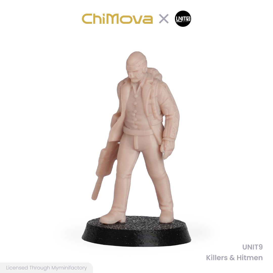 UNIT9: Killers & Hitmen - Unpainted 32mm Resin Miniature Set for War Games