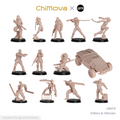 UNIT9: Killers & Hitmen - Unpainted 32mm Resin Miniature Set for War Games