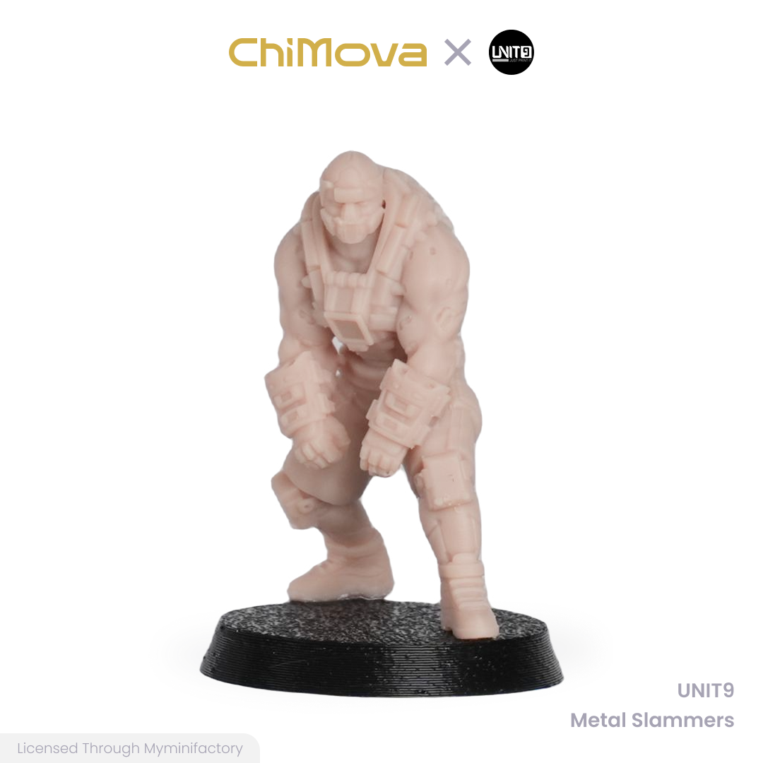 UNIT9: Metal Slammers - Unpainted 32mm Resin Miniature Set for War Games