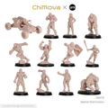 UNIT9: Metal Slammers - Unpainted 32mm Resin Miniature Set for War Games