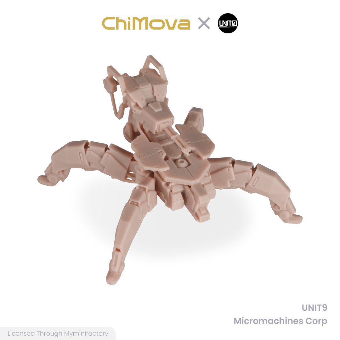 UNIT9: Micromachines Corp. - Unpainted 32mm Resin Miniature Set for War Games