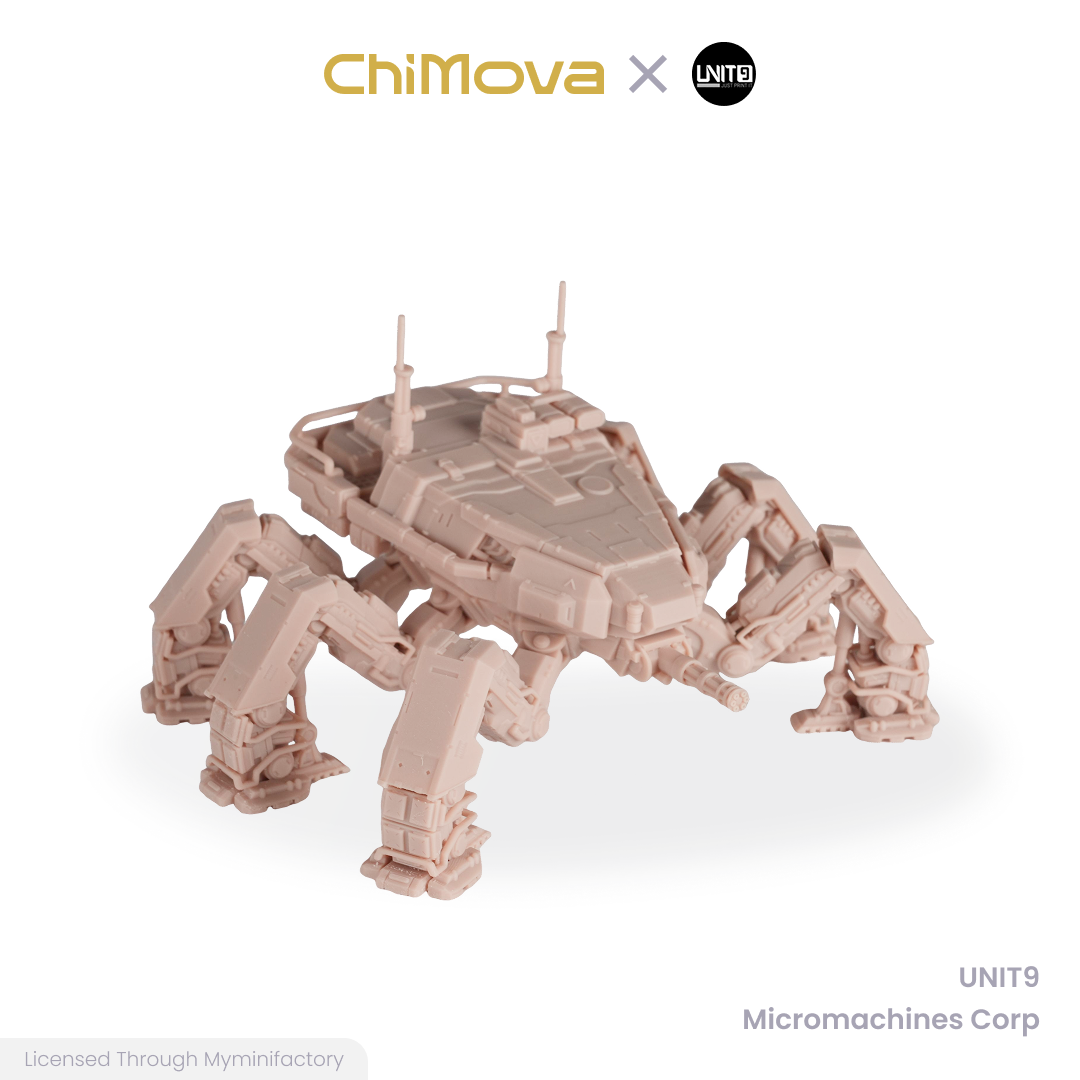 UNIT9: Micromachines Corp. - Unpainted 32mm Resin Miniature Set for War Games