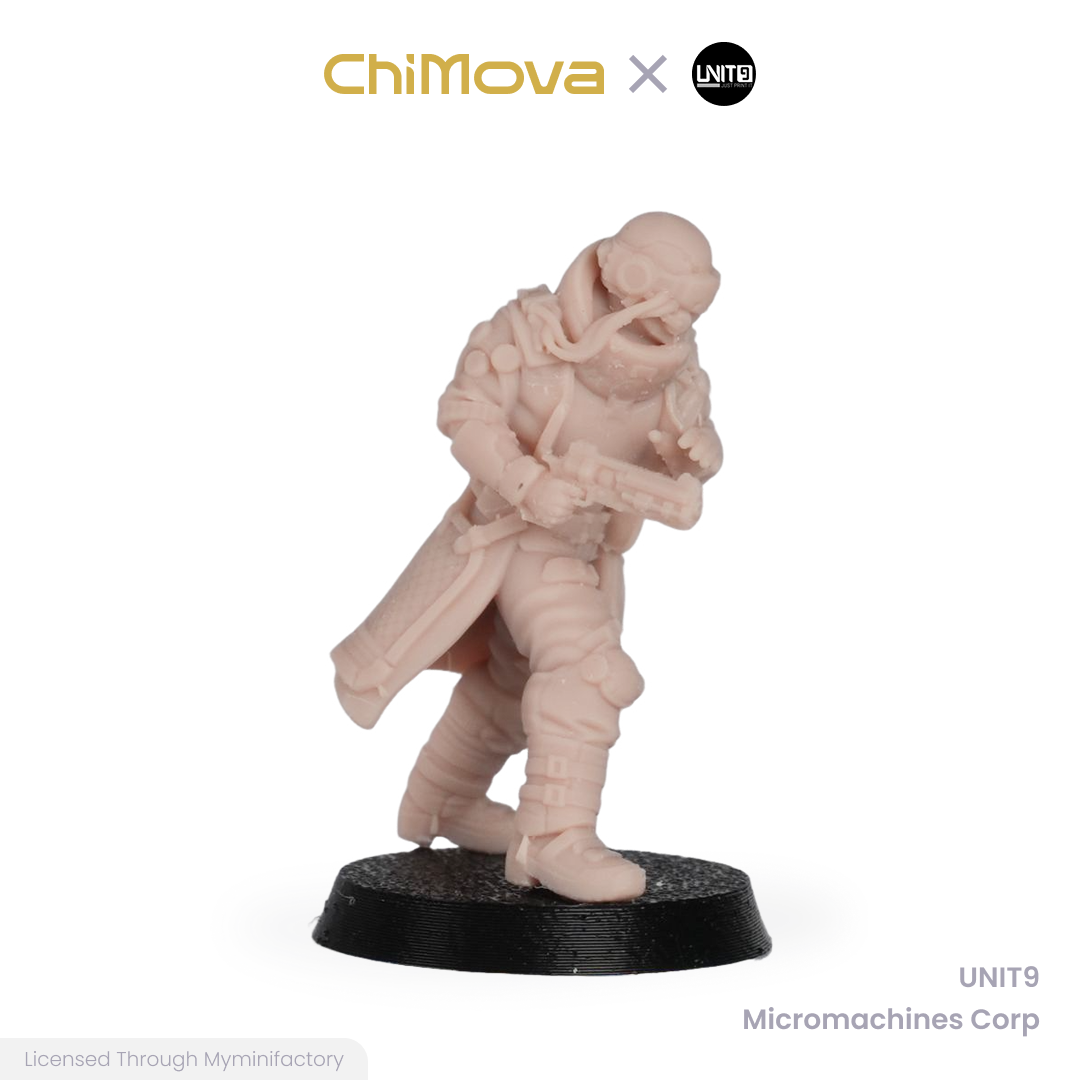 UNIT9: Micromachines Corp. - Unpainted 32mm Resin Miniature Set for War Games