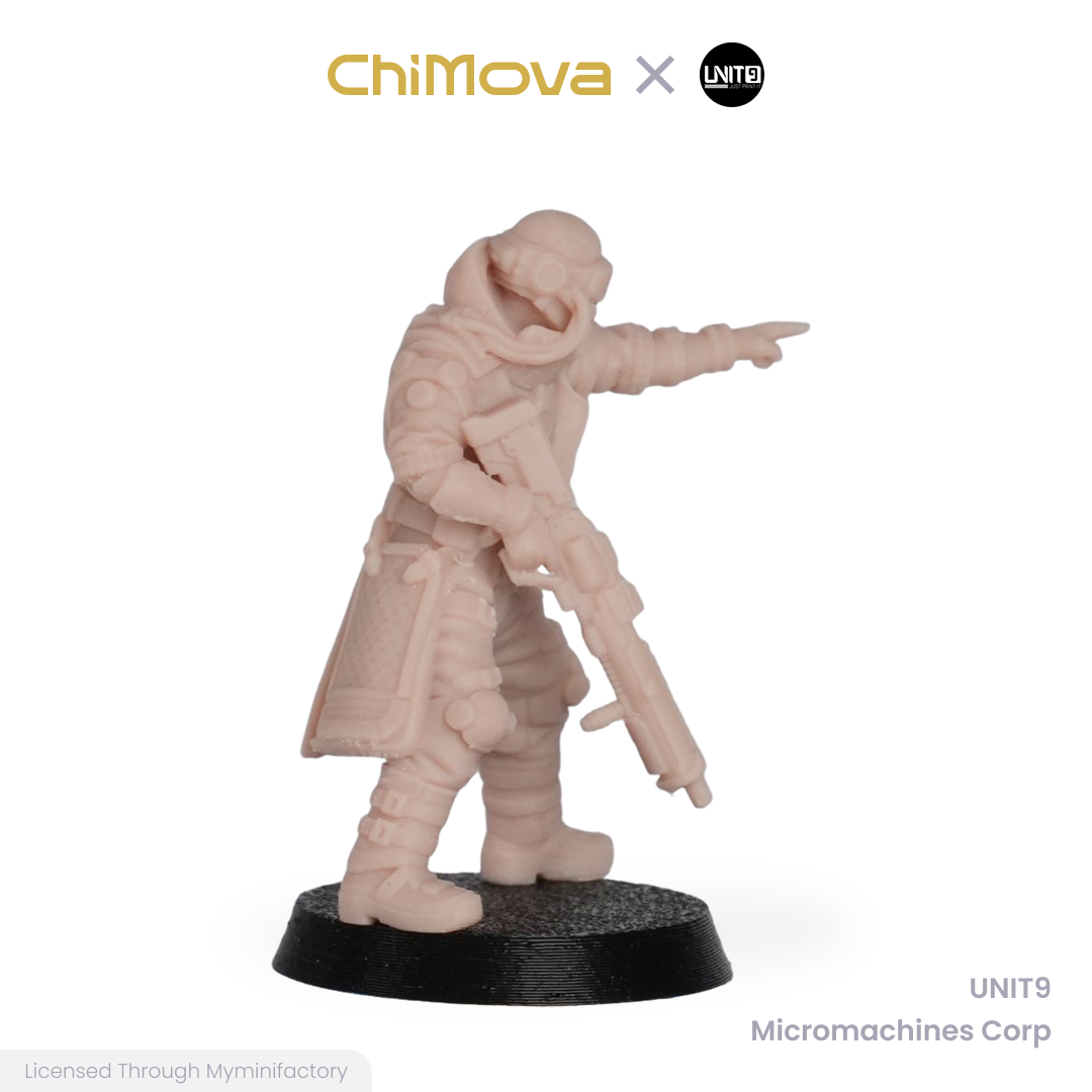 UNIT9: Micromachines Corp. - Unpainted 32mm Resin Miniature Set for War Games