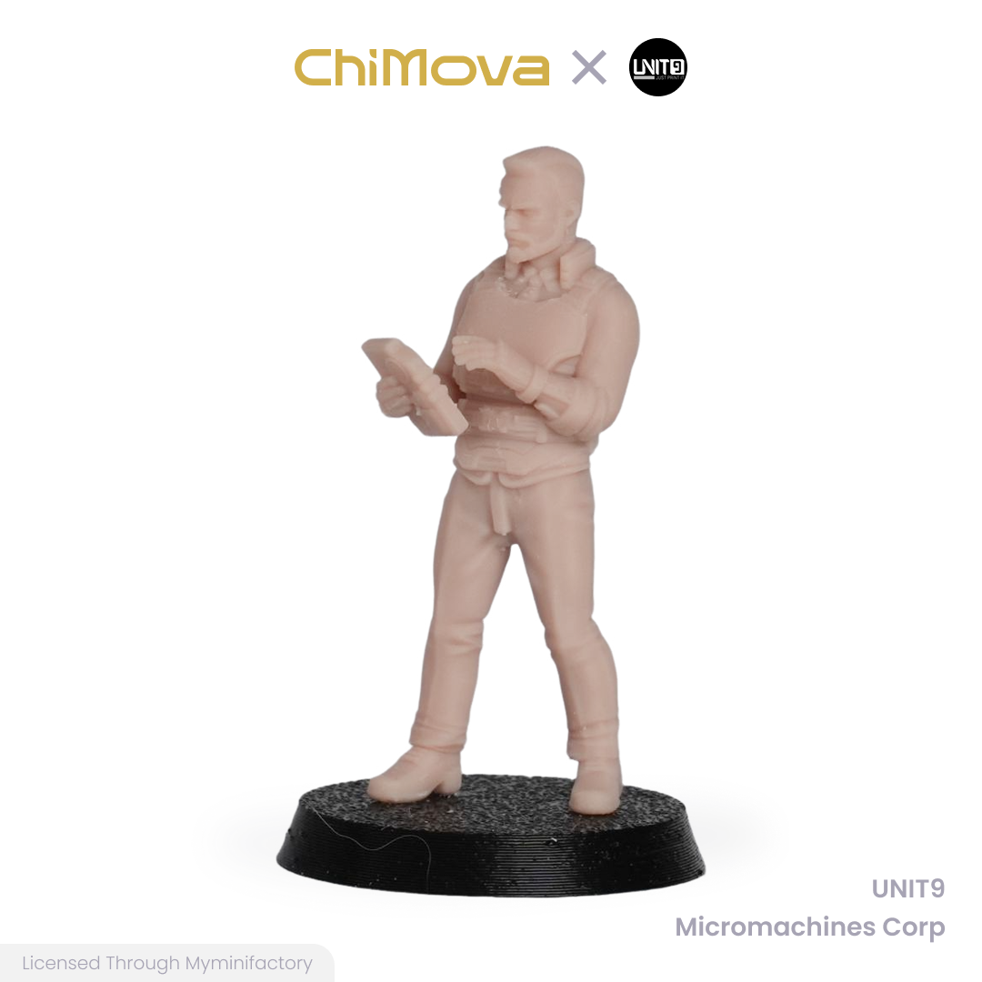 UNIT9: Micromachines Corp. - Unpainted 32mm Resin Miniature Set for War Games