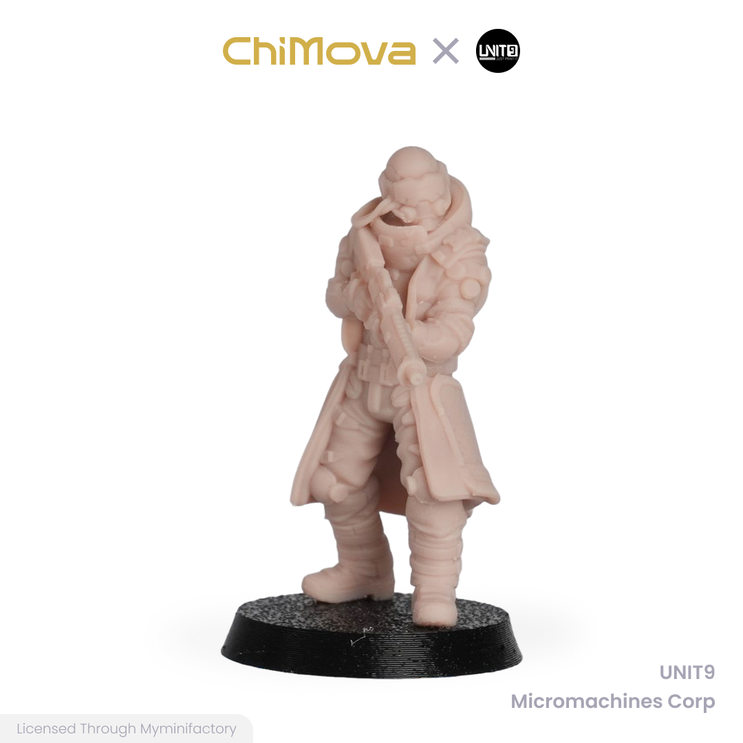 UNIT9: Micromachines Corp. - Unpainted 32mm Resin Miniature Set for War Games