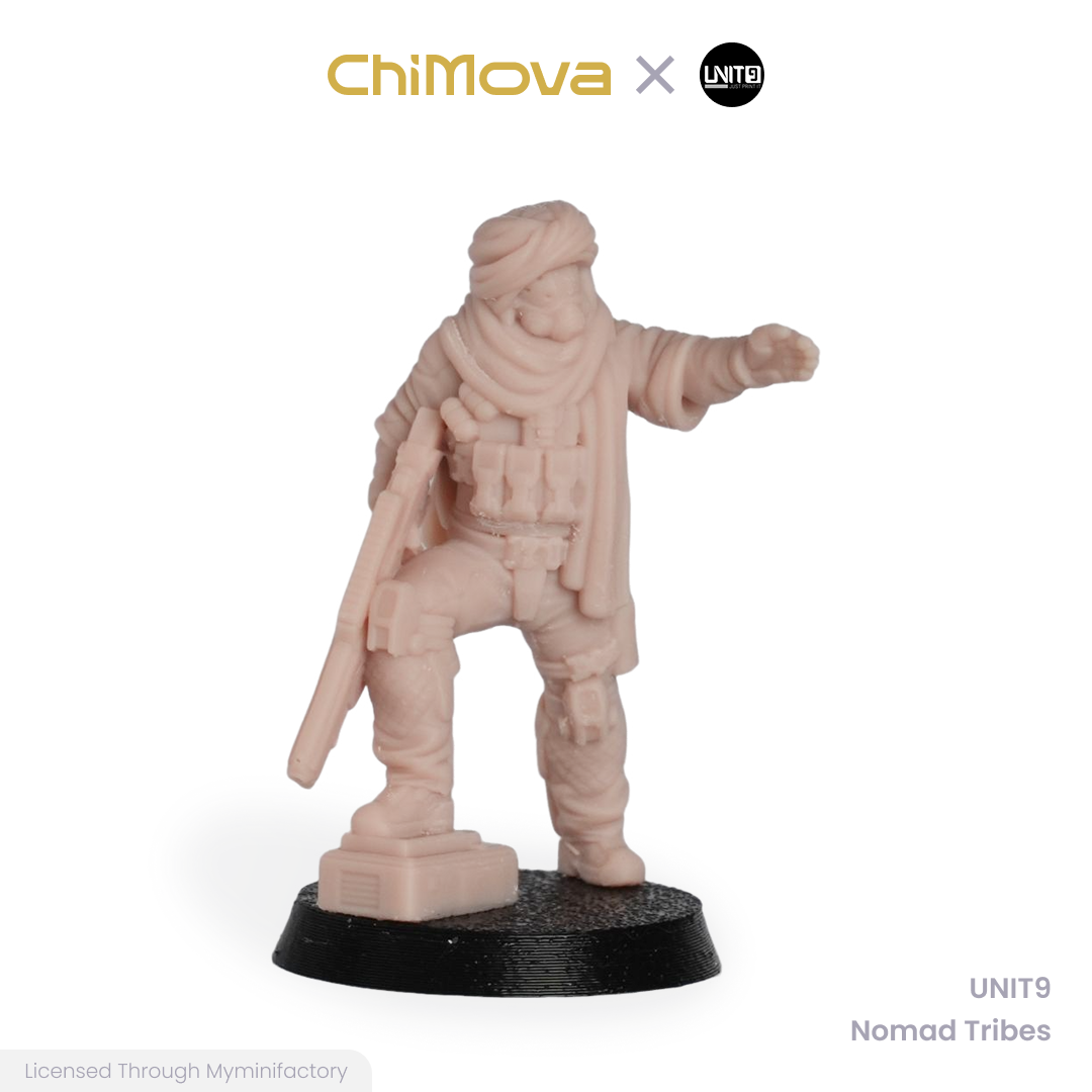 UNIT9: Nomad Tribes - Unpainted 32mm Resin Miniature Set for War Games