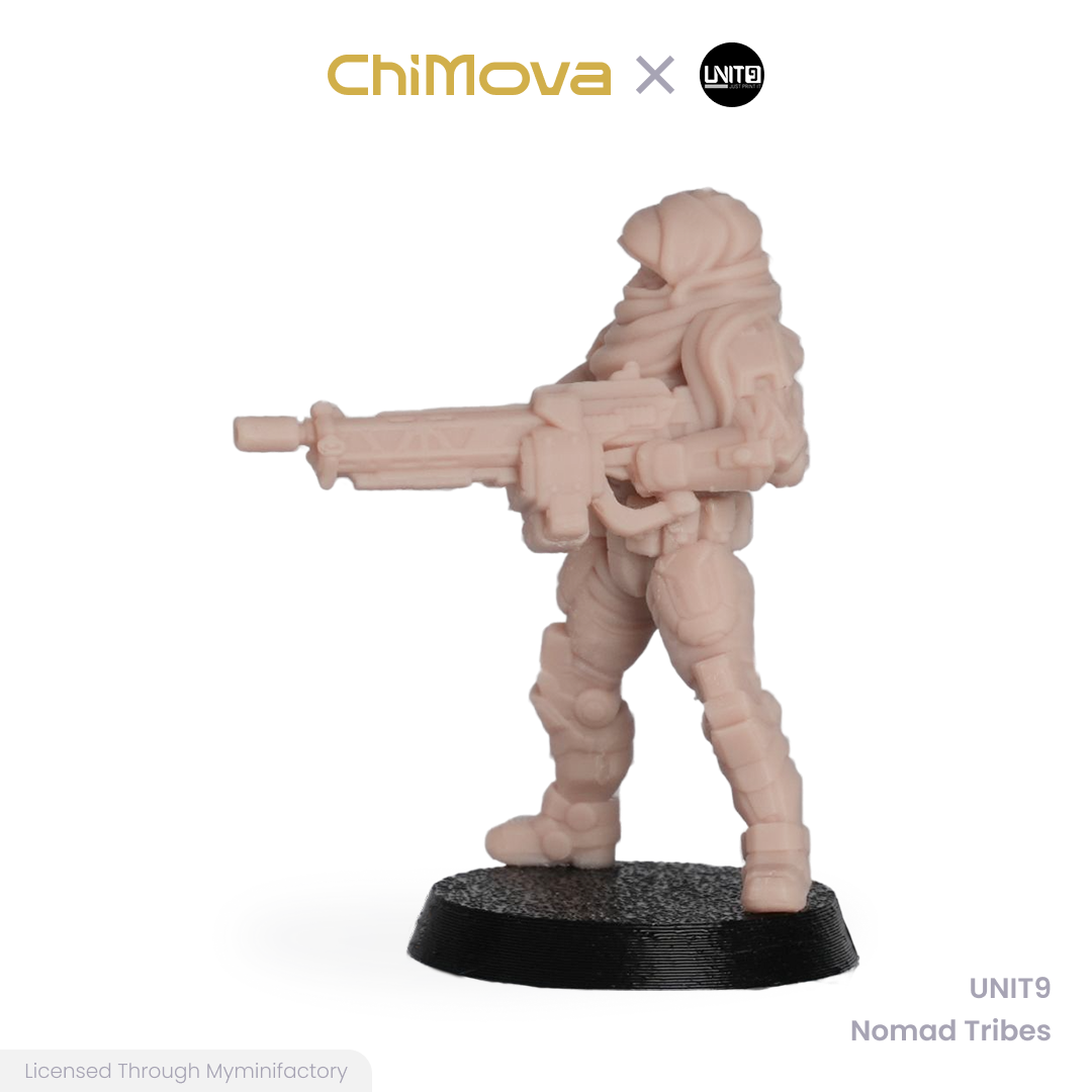 UNIT9: Nomad Tribes - Unpainted 32mm Resin Miniature Set for War Games