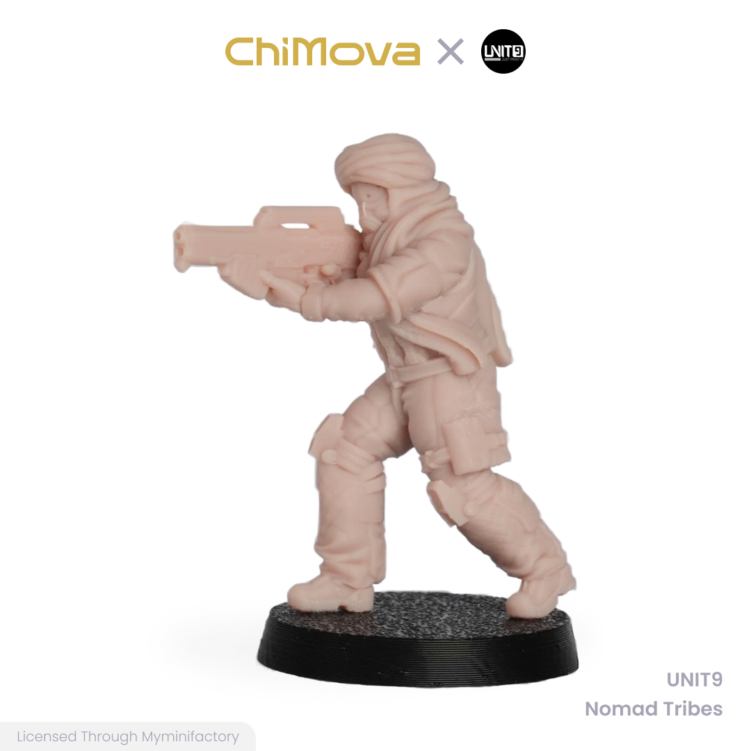 UNIT9: Nomad Tribes - Unpainted 32mm Resin Miniature Set for War Games