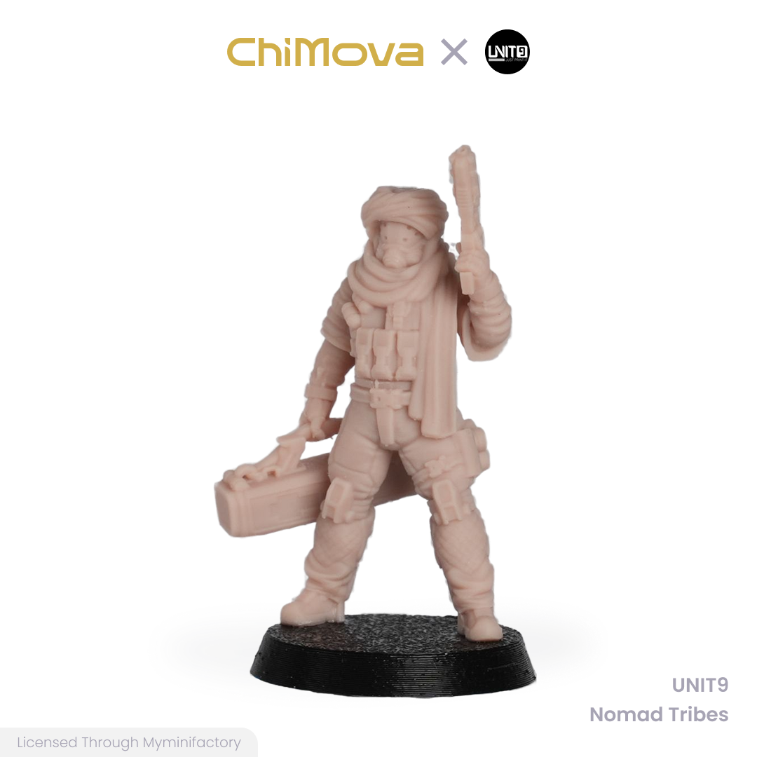 UNIT9: Nomad Tribes - Unpainted 32mm Resin Miniature Set for War Games