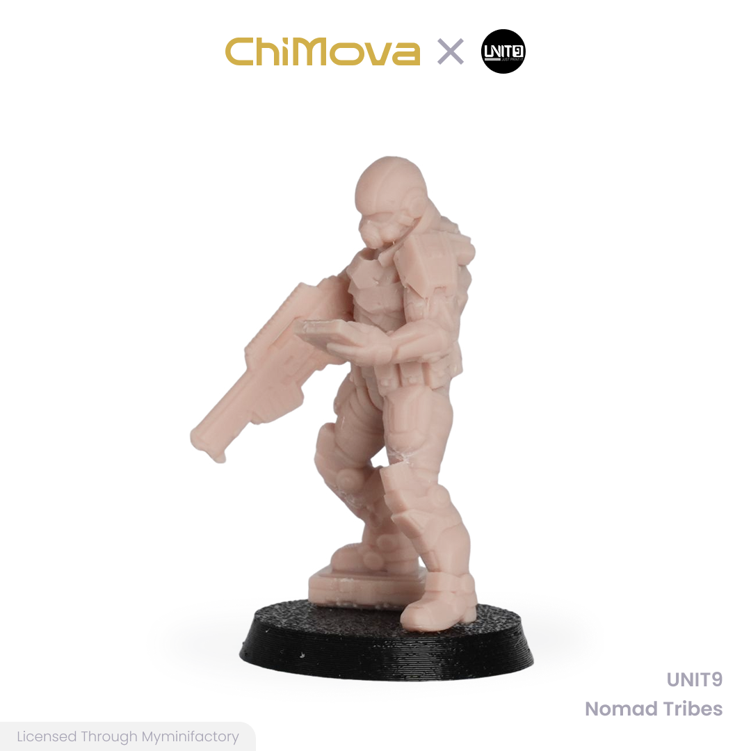 UNIT9: Nomad Tribes - Unpainted 32mm Resin Miniature Set for War Games