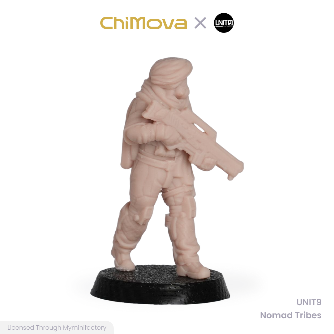 UNIT9: Nomad Tribes - Unpainted 32mm Resin Miniature Set for War Games