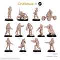 UNIT9: Nomad Tribes - Unpainted 32mm Resin Miniature Set for War Games