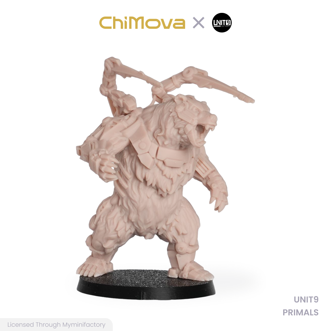 UNIT9: PRIMALS - Unpainted 32mm Resin Miniature Set for War Games