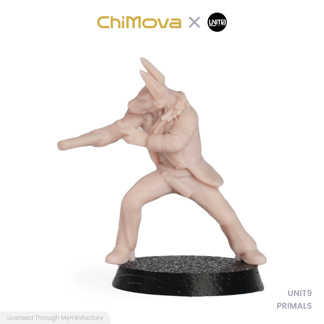 UNIT9: PRIMALS - Unpainted 32mm Resin Miniature Set for War Games
