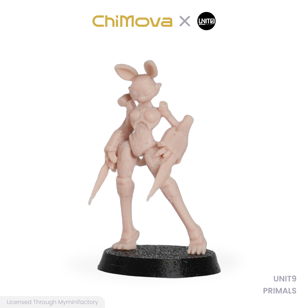 UNIT9: PRIMALS - Unpainted 32mm Resin Miniature Set for War Games