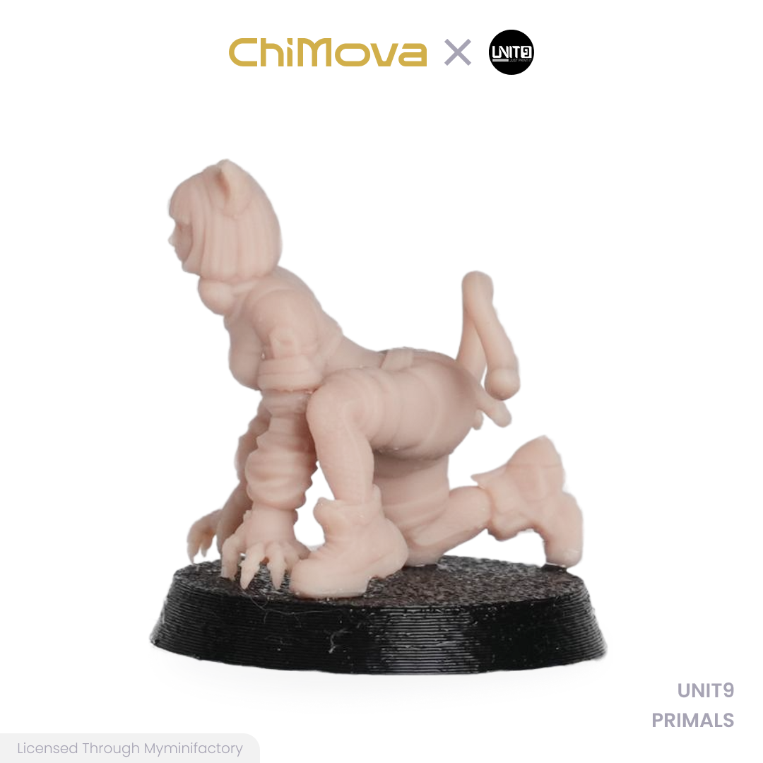 UNIT9: PRIMALS - Unpainted 32mm Resin Miniature Set for War Games
