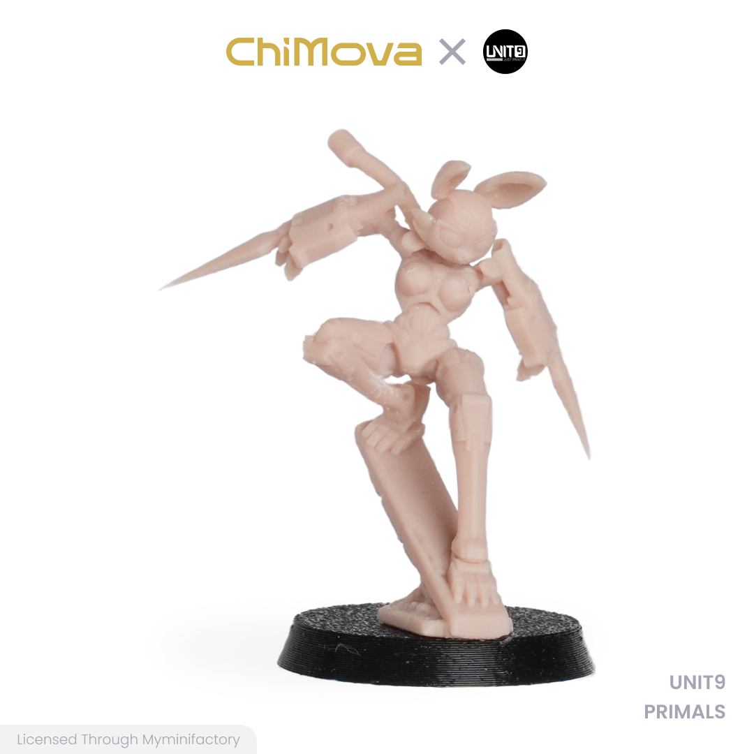 UNIT9: PRIMALS - Unpainted 32mm Resin Miniature Set for War Games
