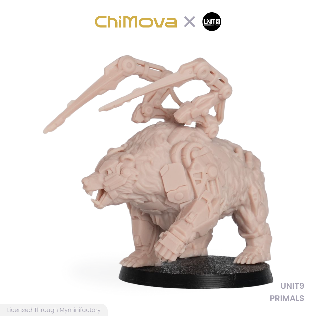 UNIT9: PRIMALS - Unpainted 32mm Resin Miniature Set for War Games