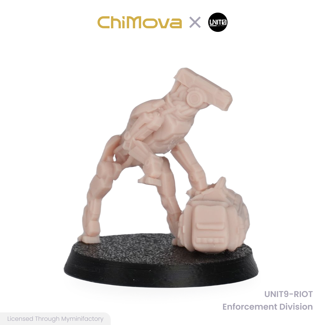 UNIT9: RIOT Enforcement Division - Unpainted 32mm Resin Miniature Set for War Games